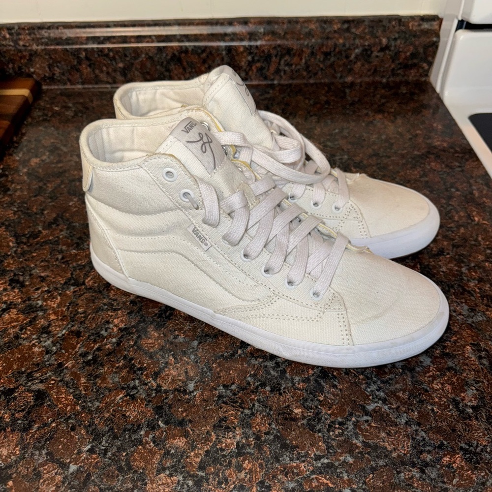 White High-Top Sneakers
